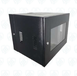 Gabinete de Pared 10RU Abatible de Acero Laminado en Frío para Redes y Telecomunicaciones