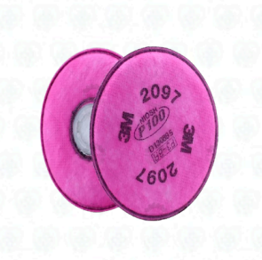 Filtro 3M 2097 P100 con Alivio de Vapores Orgánicos para Protección Respiratoria