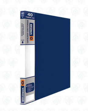 Catálogo Vinifan con Fundas A4 x 40 Hojas para Organización y Presentación de Documentos