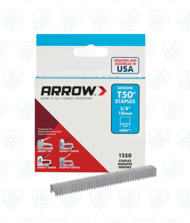 Grapas 3/8″ x 10 mm Tipo T50 Marca Arrow para Grapadoras y Uso Profesional