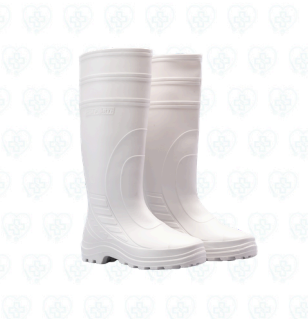 Bota de Jebe Blanca para Protección Industrial