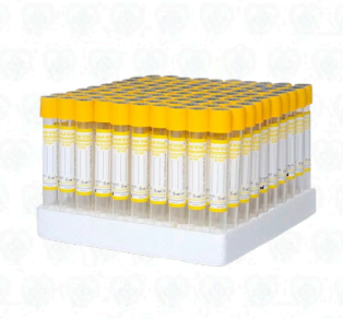 Tubos al Vacío Tapa Amarilla con Gel 5 mL – Pack x 100 Unidades