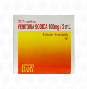 Fenitoína Sódica IV 100 mg/2 mL – Dany