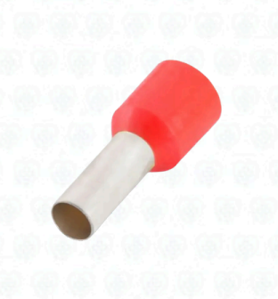 Terminal Tubular Aislado para Cable 16 AWG (1.5 mm²) – Paquete x 100 Unidades