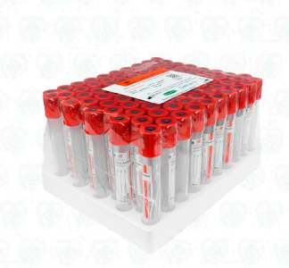 Tubos al Vacío Tapa Roja – 6 mL × 13 × 100 mm – Pack x 100 Unidades