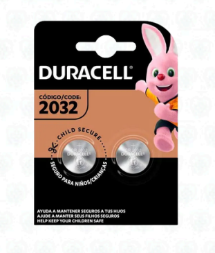 Pilas de Botón Duracell CR2032 – Unidad / Pack x2