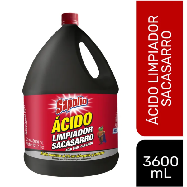 Ácido Sacasarro Sapolio 3600 ml.
