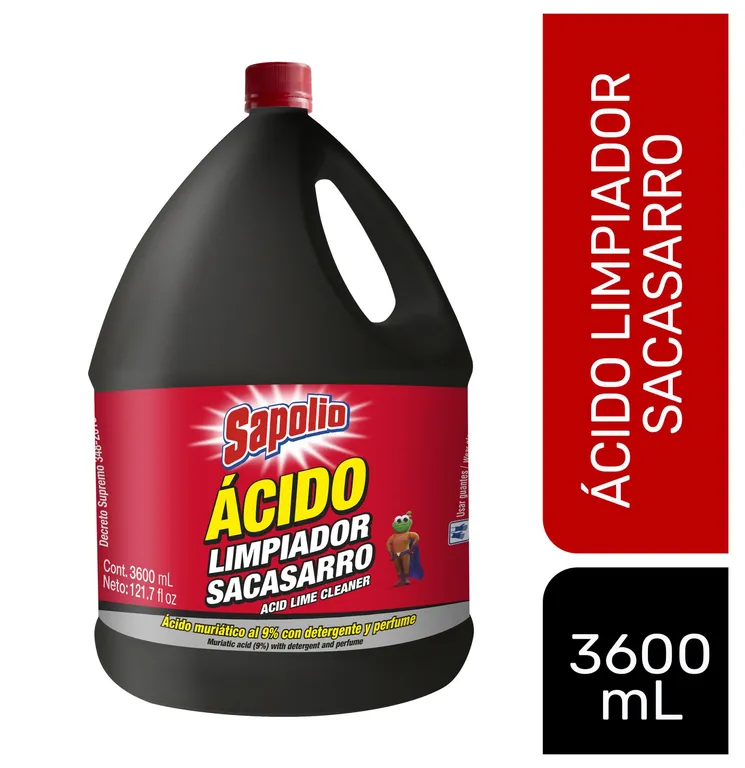 Ácido Sacasarro Sapolio 3600 ml.
