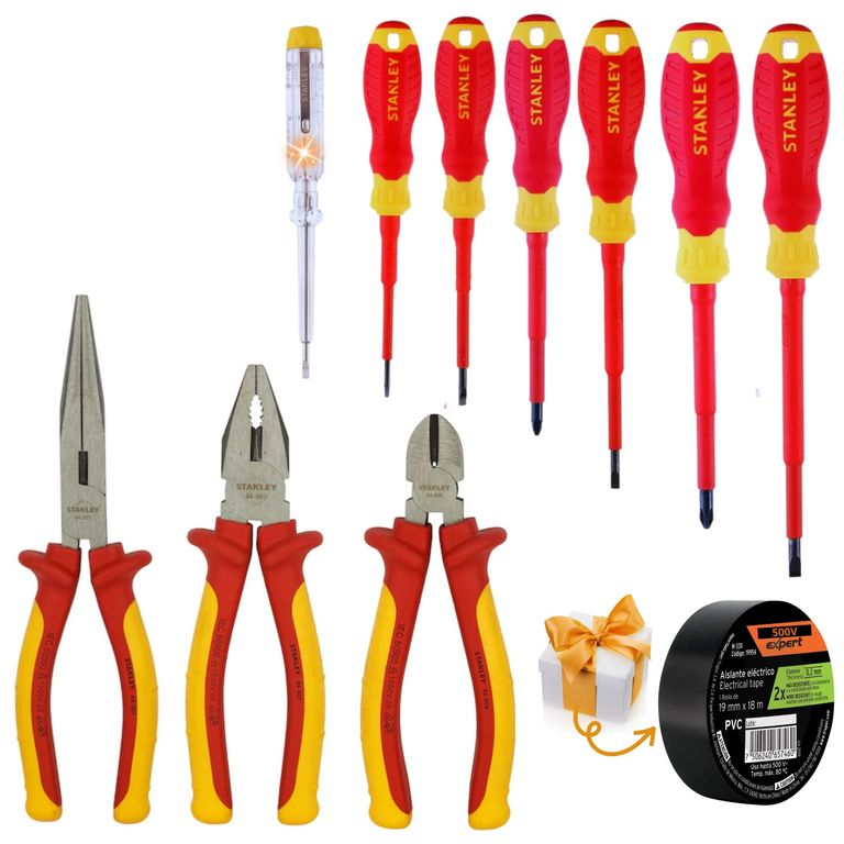 Alicates desarmadores dieléctricos 1000V MaxSteel Kit Terry Stanley