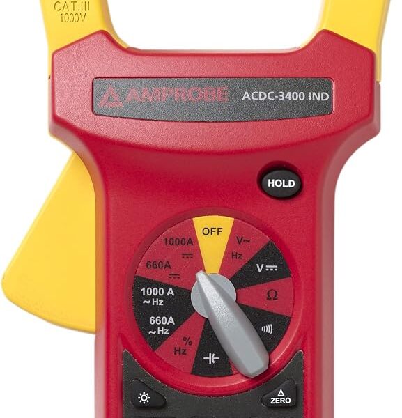 Amprobe 3434889 ACDC-3400 IND Medidor de Abrazadera AC/DC CAT IV True-RMS