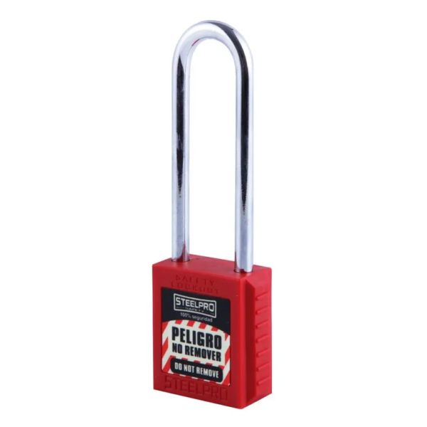Candado Lock Out X10 Long SteelPro Rojo