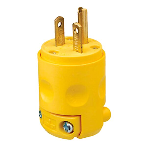 ENCHUFE 20A 250V TUERTO CHINO PVC AMARILLO