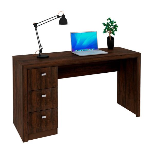 "ESCRITORIO MELAMINE 1.10 X 50 X 75 MELAMINA- 3 CAJONES, 1 CON LLAVE"