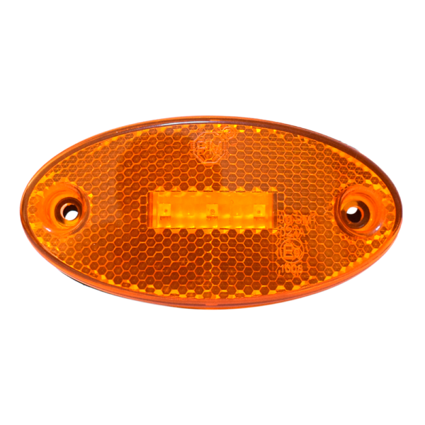 Faro Lateral Ovalado 3 LED 12/24V Ámbar