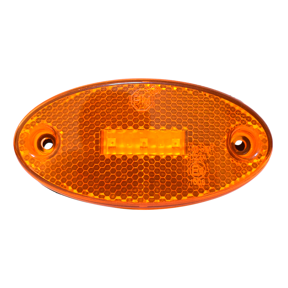 Faro Lateral Ovalado 3 LED 12/24V Ámbar