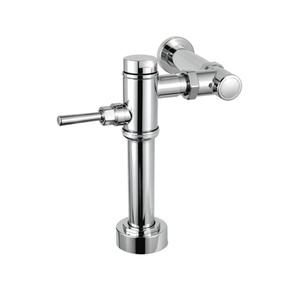 Fluxometro mecánico para inodoro palanca de 4.8 lts indirecto hecho en bronce Vainsa