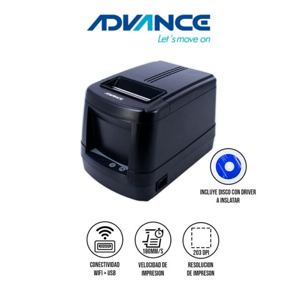 IMPRESORA TÉRMICA ADVANCE ADV-9013N ETIQUETAS USB WIFI