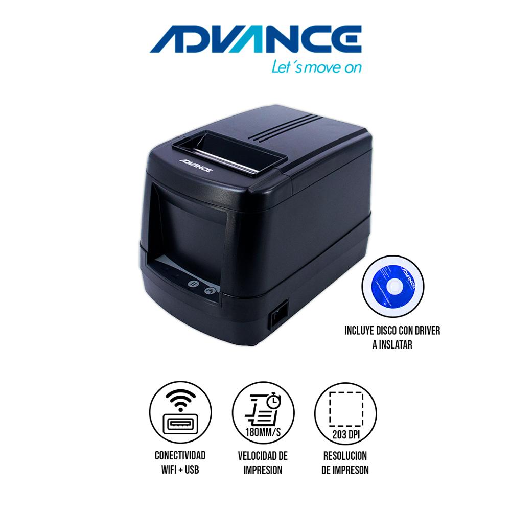 IMPRESORA TÉRMICA ADVANCE ADV-9013N ETIQUETAS USB WIFI