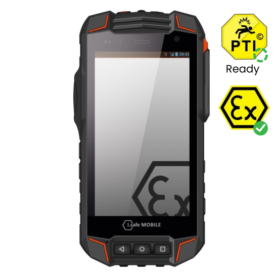 iSafe IS530.1 Smartphone Atex zona 1/21, WIFI (2.4 y 5Ghz) Hotspot, pantalla endurecida Corning 3