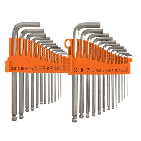 Juego Allen X 25 Piezas Standard y Milimétricas Truper 15572
