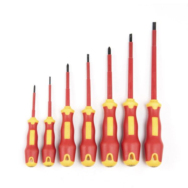 Juego de 7 destornilladores aislados VDE 1000V ST09303 SATA
