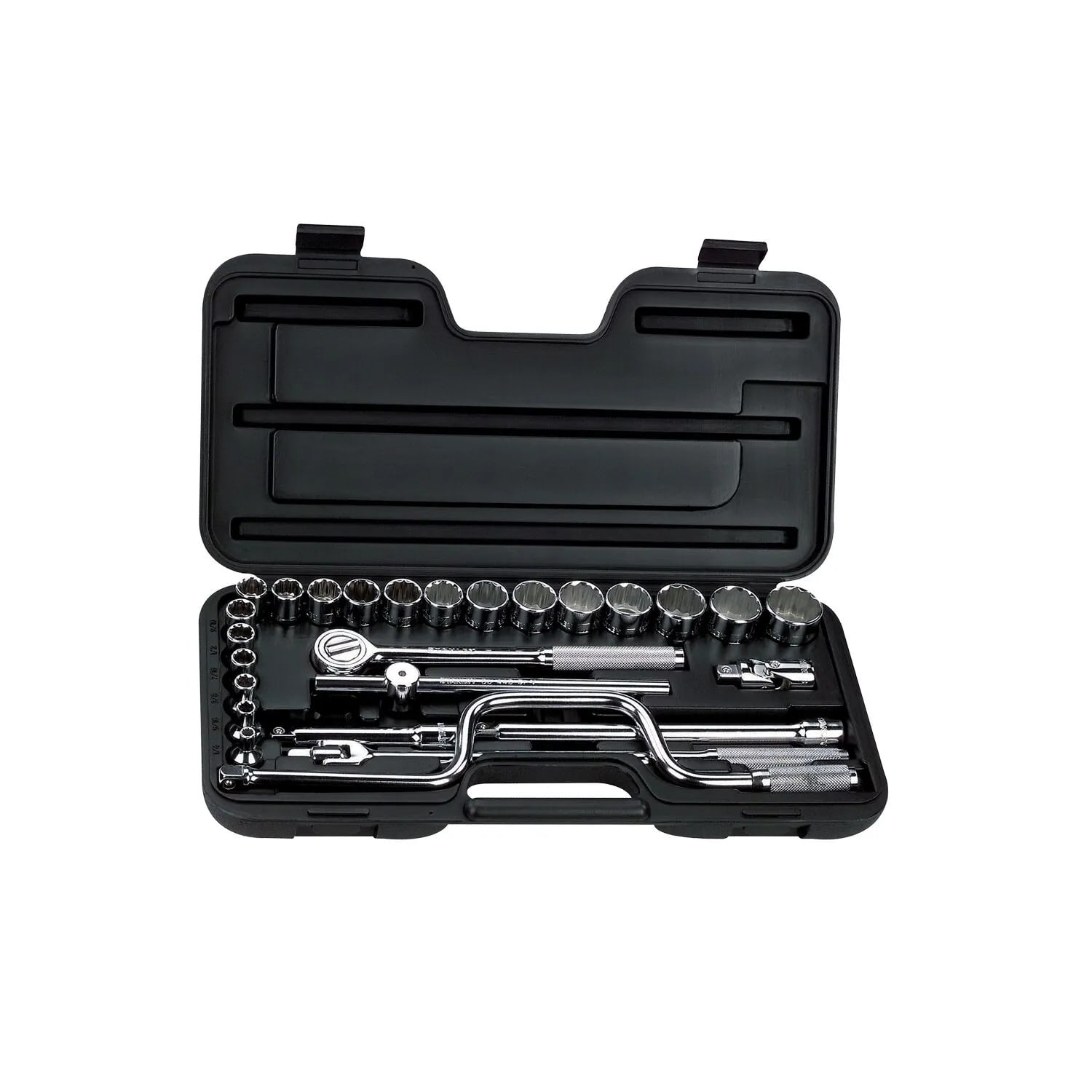 Juego de Dados Enc. 1/2″ (27 Pzas) 1/4″ a 1-1/4″ MaxiDrive Stanley 86-505