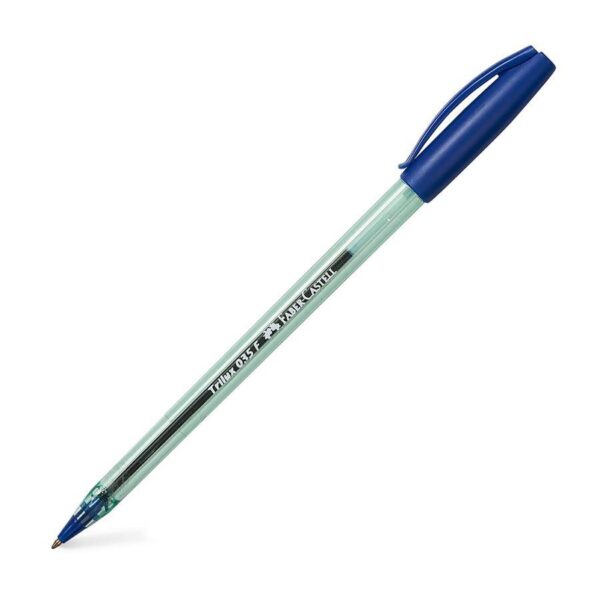 Lapicero azul 035-F 0.8 mm Trilux Faber Castell