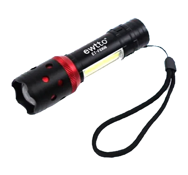 Linterna recargable LED 300m 10W EWTTO seguridad campamento