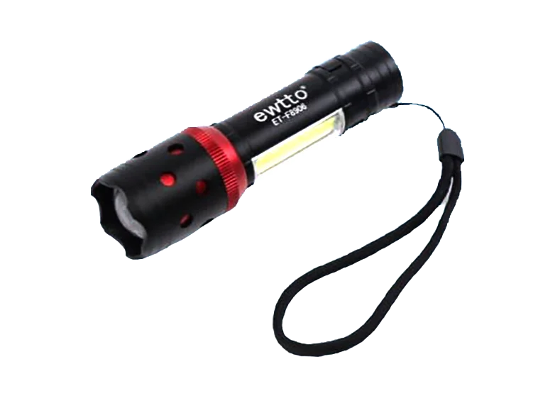 Linterna recargable LED 300m 10W EWTTO seguridad campamento