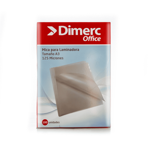 Mica para laminadora A3 125 micras 100 und Dimerc