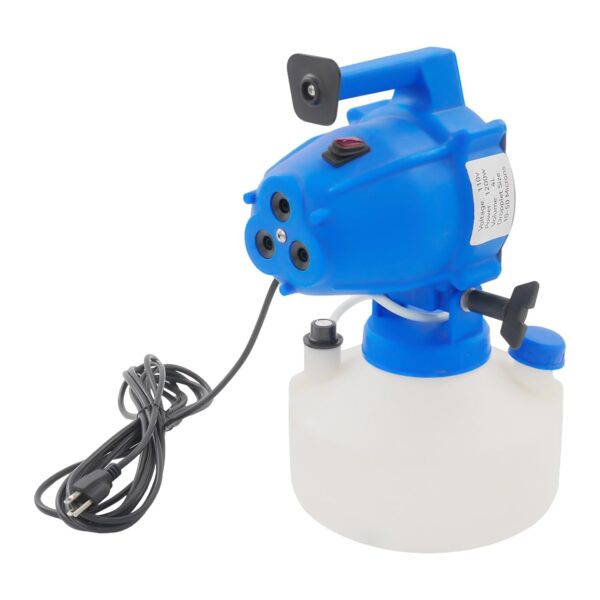 Nebulizador eléctrico ULV de 4 L, máquina pulverizadora de 1.06 galones con 3 boquillas, nebulizador frío portátil con caudal ajustable y ángulo de pulverización, distancia de pulverización de 26 pies