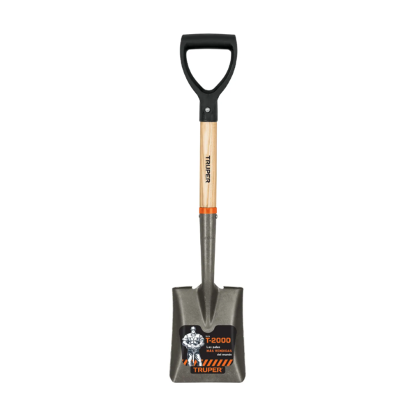Pala Lampa Cuchara Recta 72cm Mango de madera Acero Truper 17194