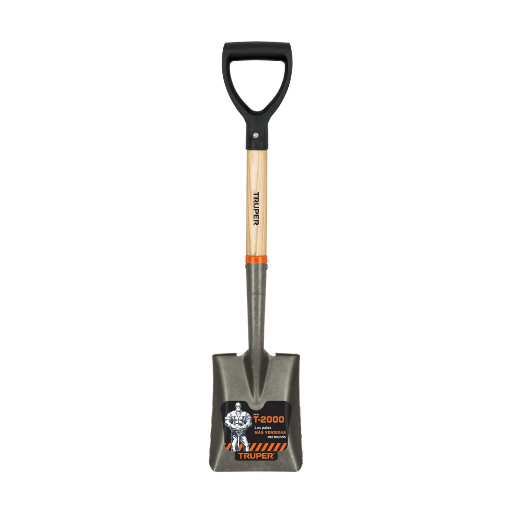 Pala Lampa Cuchara Recta 72cm Mango de madera Acero Truper 17194