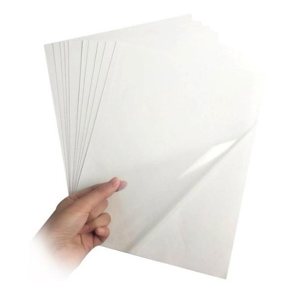 PAPEL ADHESIVO BLANCO BRILLANTE 85gr TAMAÑO A4 X 100 UND