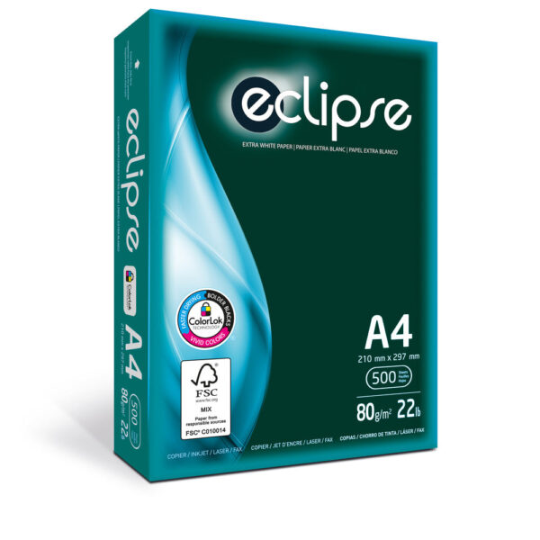 Papel Fotocopia A4 80 gr 500 hojas Eclipse