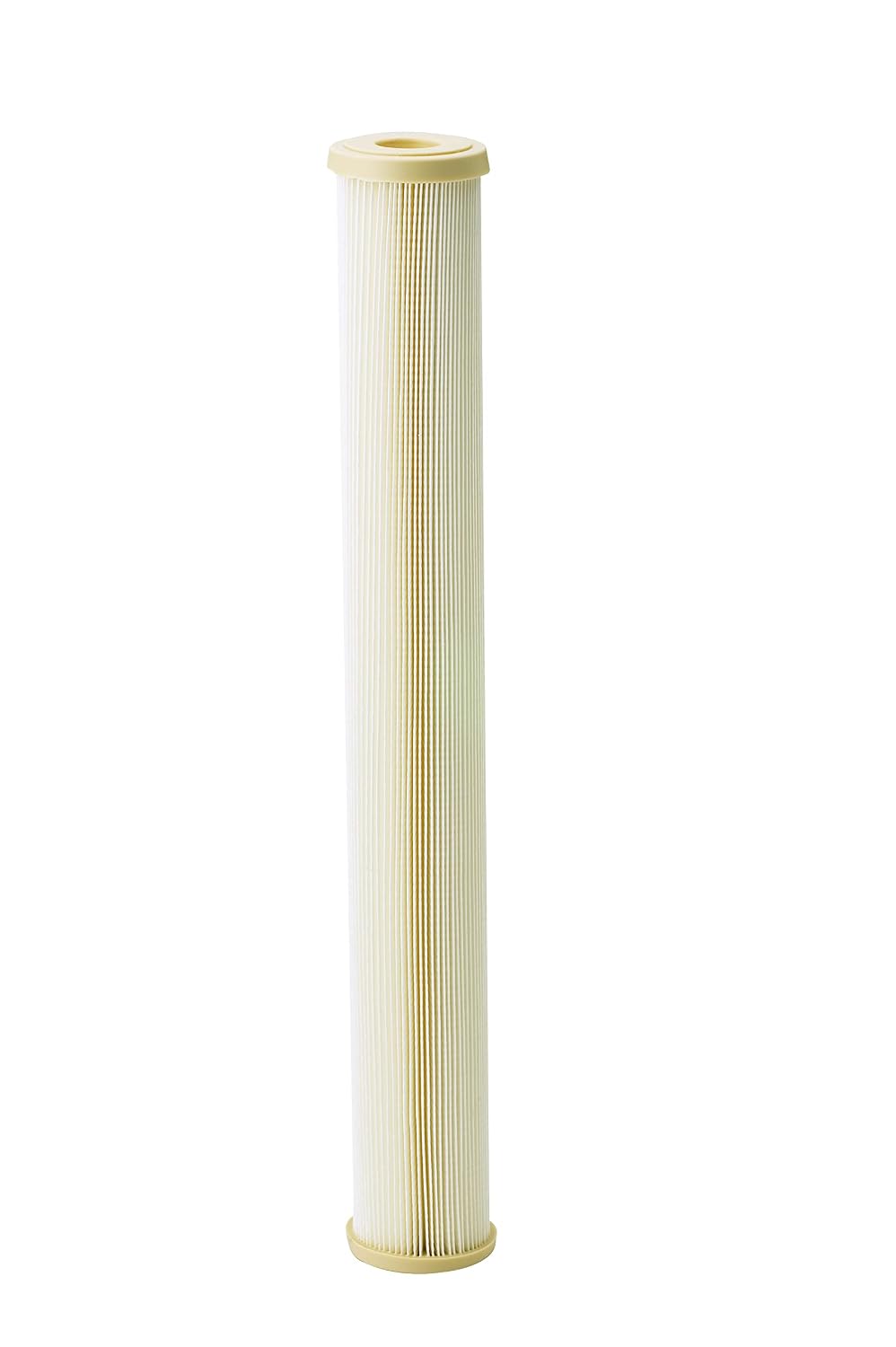 Pentair Pentek ECP1-20 – Filtro de agua de sedimentos, 20 pulgadas, cartucho de repuesto de poliéster de celulosa plisada para toda la casa, 20 x 2.5 pulgadas, tapa final marrón, 1 micra