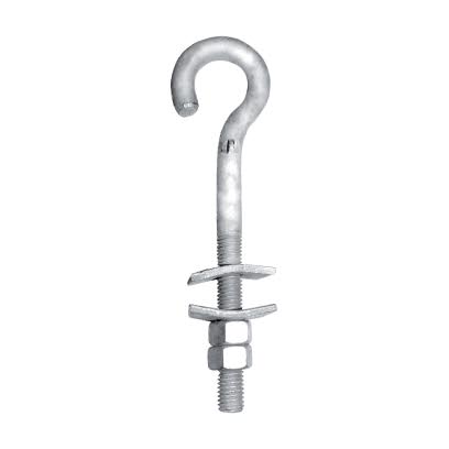 Perno gancho de suspensión 5/8'' x 356 mm galvanizado en caliente AP3071010 ARAGCU