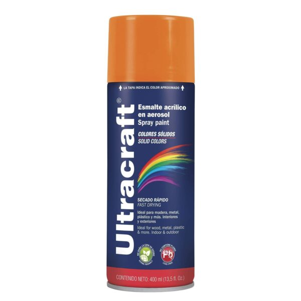 Pintura en spray color sólido, Amarillo Caterpillar 400 ml PA-CA-U