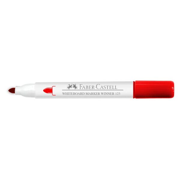 Plumón Para Pizarra Faber Castell Winner 123 Rojo