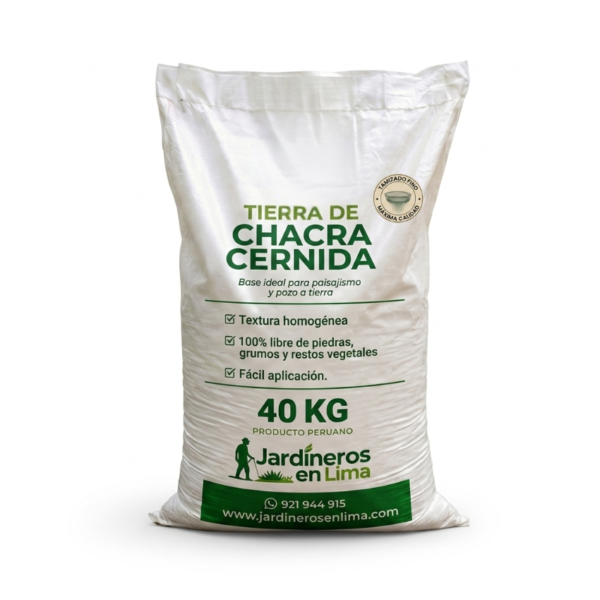 Saco de tierra de chacra cernida para pozo a tierra