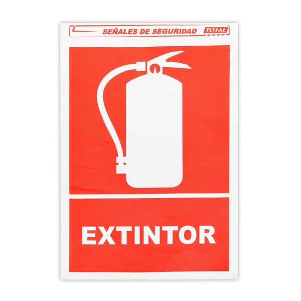 Señal de Papel Adhesivo Extintor 30X40cm