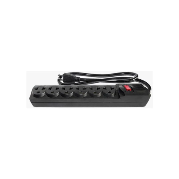 Supresor de Pico 6 Tomas 5 Metros Negro Home Light 200962