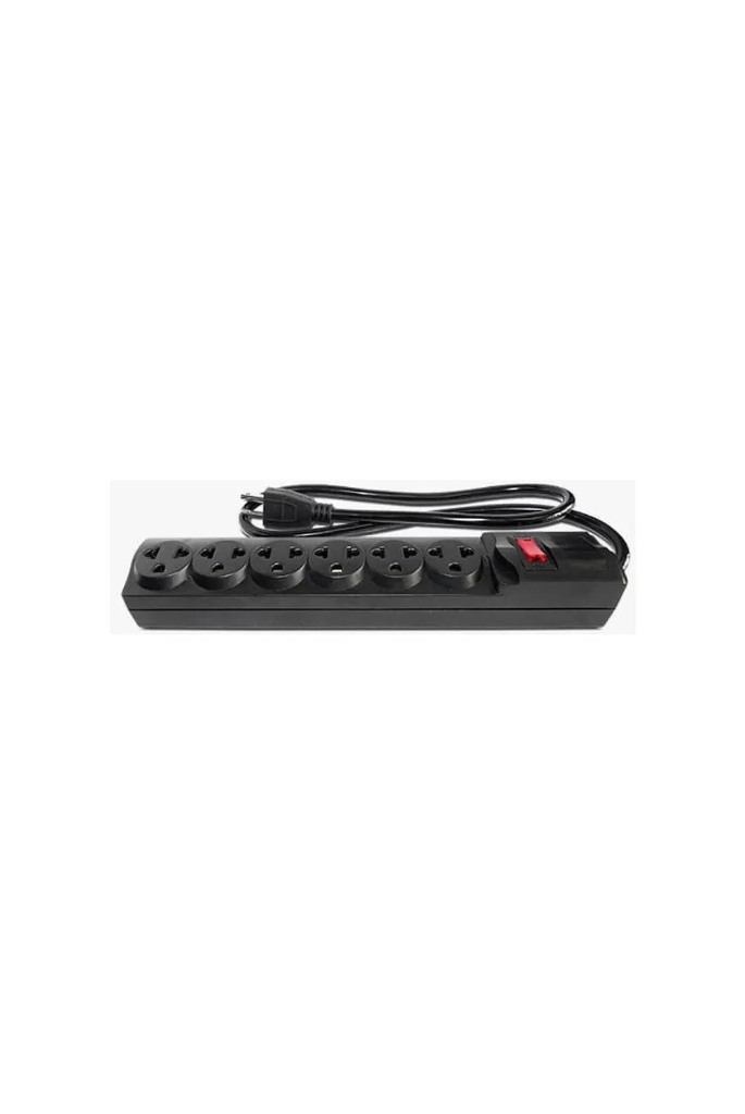 Supresor de Pico 6 Tomas 5 Metros Negro Home Light 200962