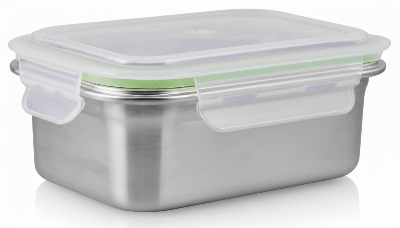 TAPER Acero Inoxidable CYBUS CLICK Rectangular 800 ml 167x122x60 mm