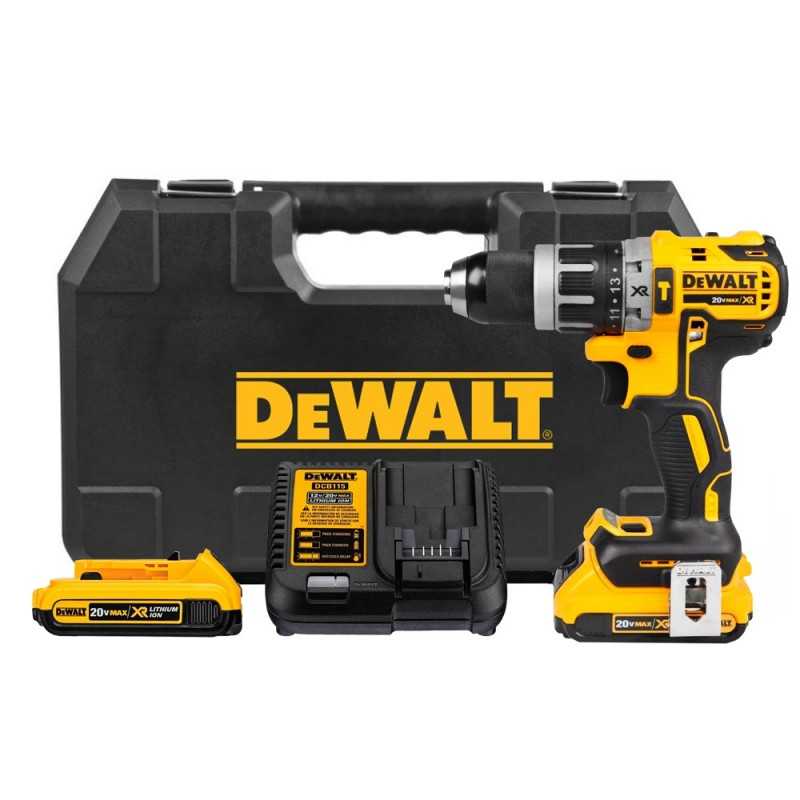 Taladro Percutor 1/2″ 20V XR Inc 2 Bat y Carg DeWalt DCD796D2-B2