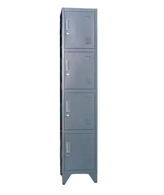 Locker Metálico Maletek 04 Puertas Portacandado Gris de Metal