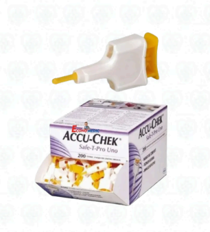 Accu-Chek Safe-T-Pro Uno Retráctil – Lancetas 28G x 100