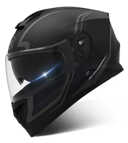 Casco integral moto abatible con visera certificado DOT
