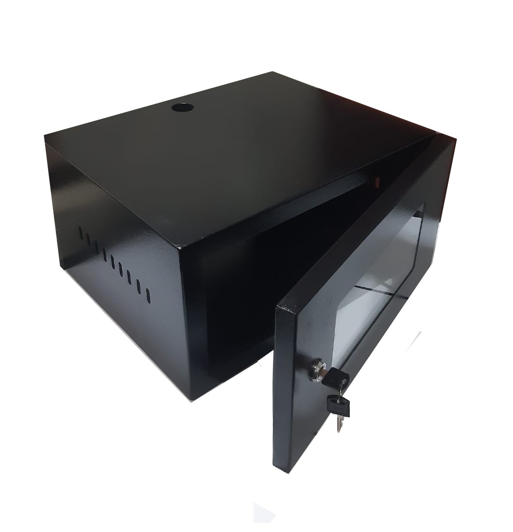 Gabinete Rack 4RU para DVR NVR y Cámaras de Seguridad Hecho de Metal Resistente
