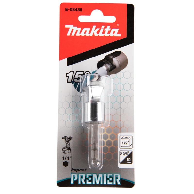Adaptador de 1/4″ Hex a 1/2″ Makita E-03436